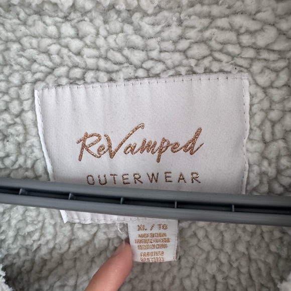 Light Blue Denim Jacket with Sherpa Lining - Picture 3 of 3